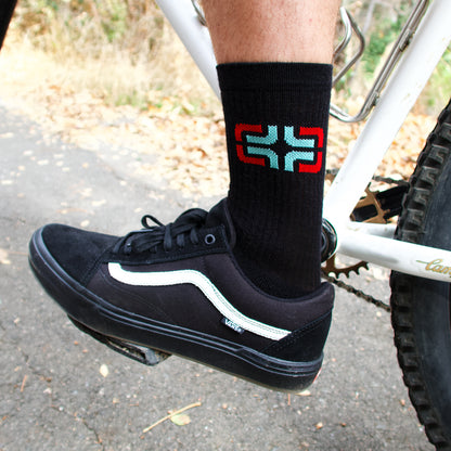 e*thirteen Icon Logo Socks